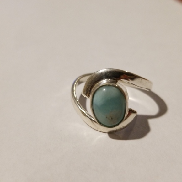 NEW Sterling Silver Larimar Ring - Picture 6 of 6